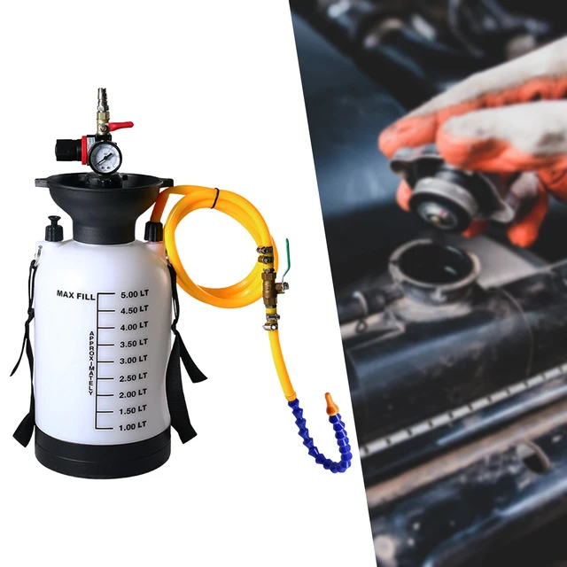 Bomba De Transferencia De Fluido 3L - Extrae Y Llena Aceite, ATF, Líquido Refrigerante, Con Adaptadores