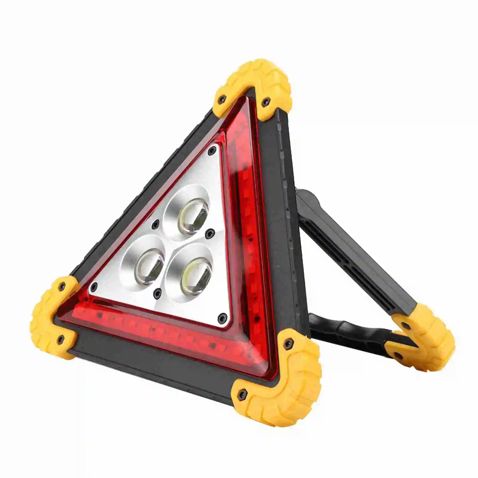30W Multifunction Car Breakdown Emergency Safety Triangle Stop Sign Red LED Warning Light
