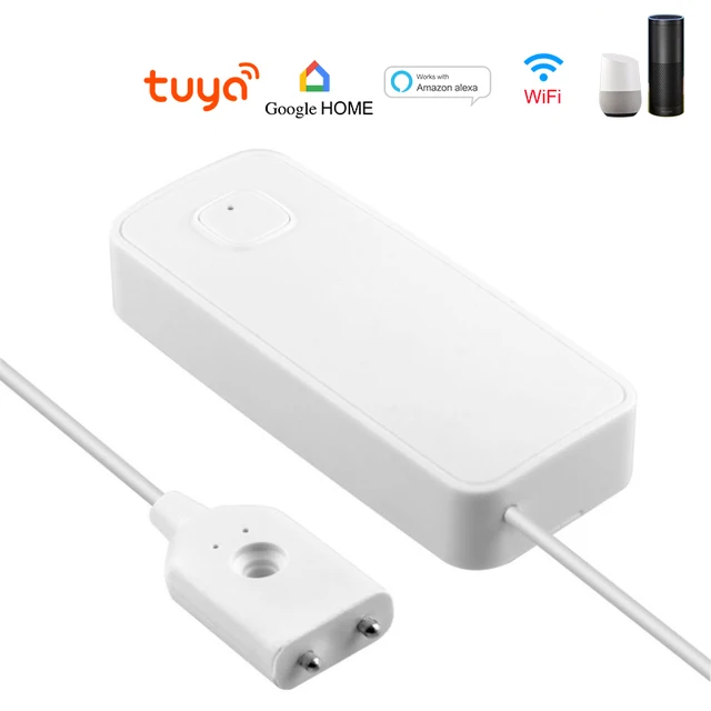 1M/3M/5M Water leakage sensor WIFI leak level Sound Alarm detector security Overflow protection Tuya Smart Life App 5