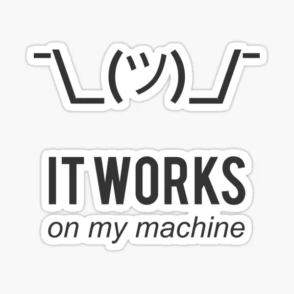 

Наклейки с надписью «It Works On My Machine», 5 шт.