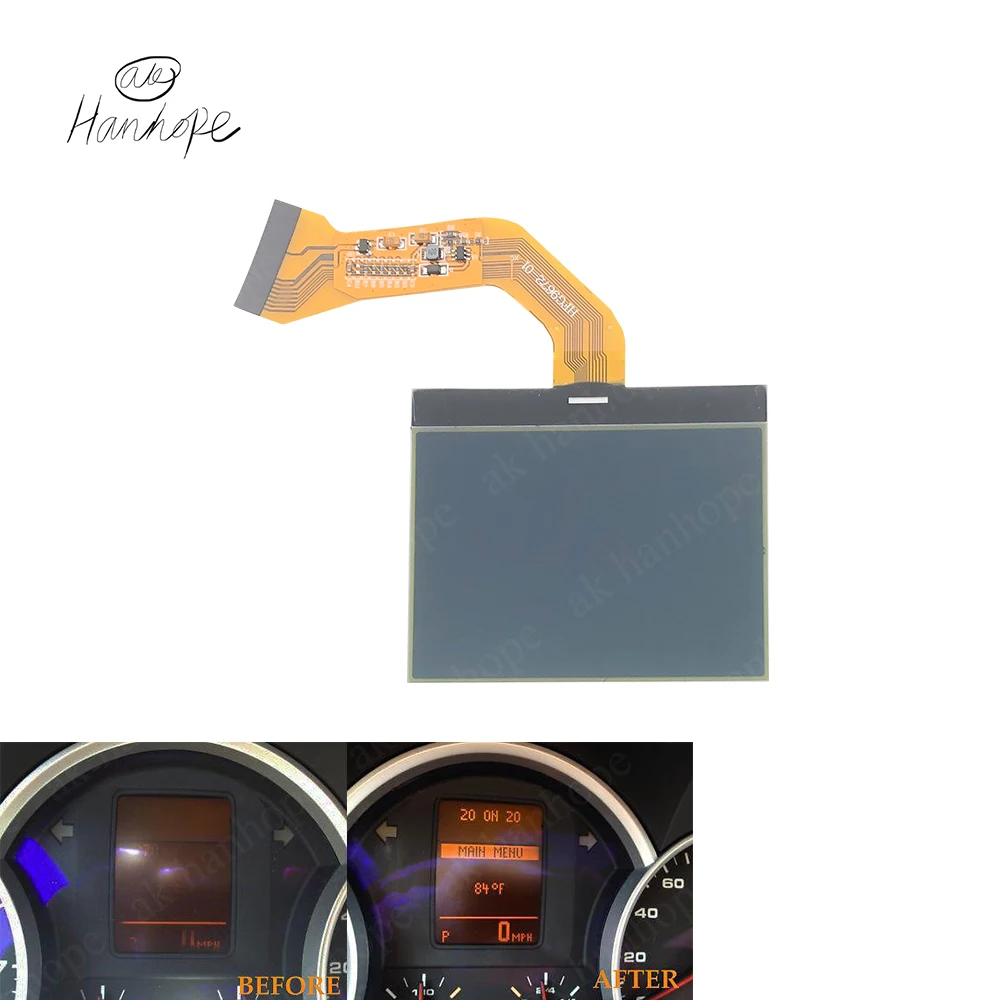 For VW Touareg V6 2004-2007 Porsche Cayenne S 2003-2009 Instrument Cluster Monochrome LCD Screen Display lcd display instrument cluster display