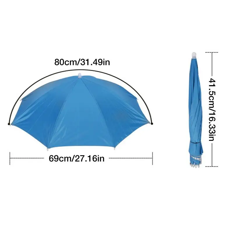 Paraguas de cabeza impermeable, plegable, manos libres, ajustable, para  pesca, Golf, Camping - AliExpress