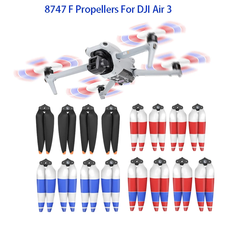 

Low-Noise Propellers For DJI Air 3 Drone Color Props Blade Light Weight Wing Fans Propeller Case for DJI Air 3 Drone Accessories