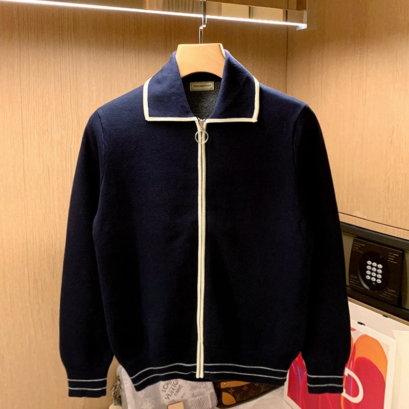 

New Top Grade Autum Winter Brand Fashion Knitwear Japanese Street Mens Cardigan knitted Sweater Casual Coats Men Clothing B68