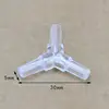 1~4PCS 5mm Aquarium Fish Tank Water Pipe Fittings Air Pump Hose Distributor Splitters Elbow Tee Transparent Acrylic Connectors 5