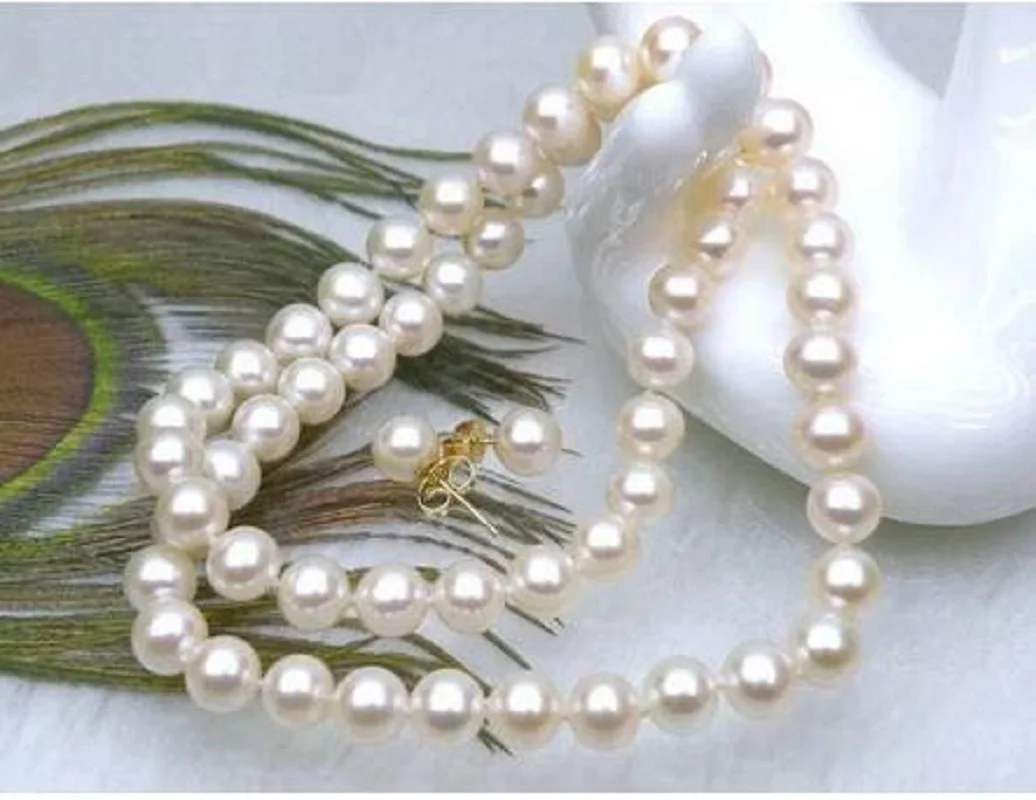 Beautiful AAAAA+ 8-9mm natural south sea White pearl necklace earrings 18 inch the beautiful south painting it red 2lp