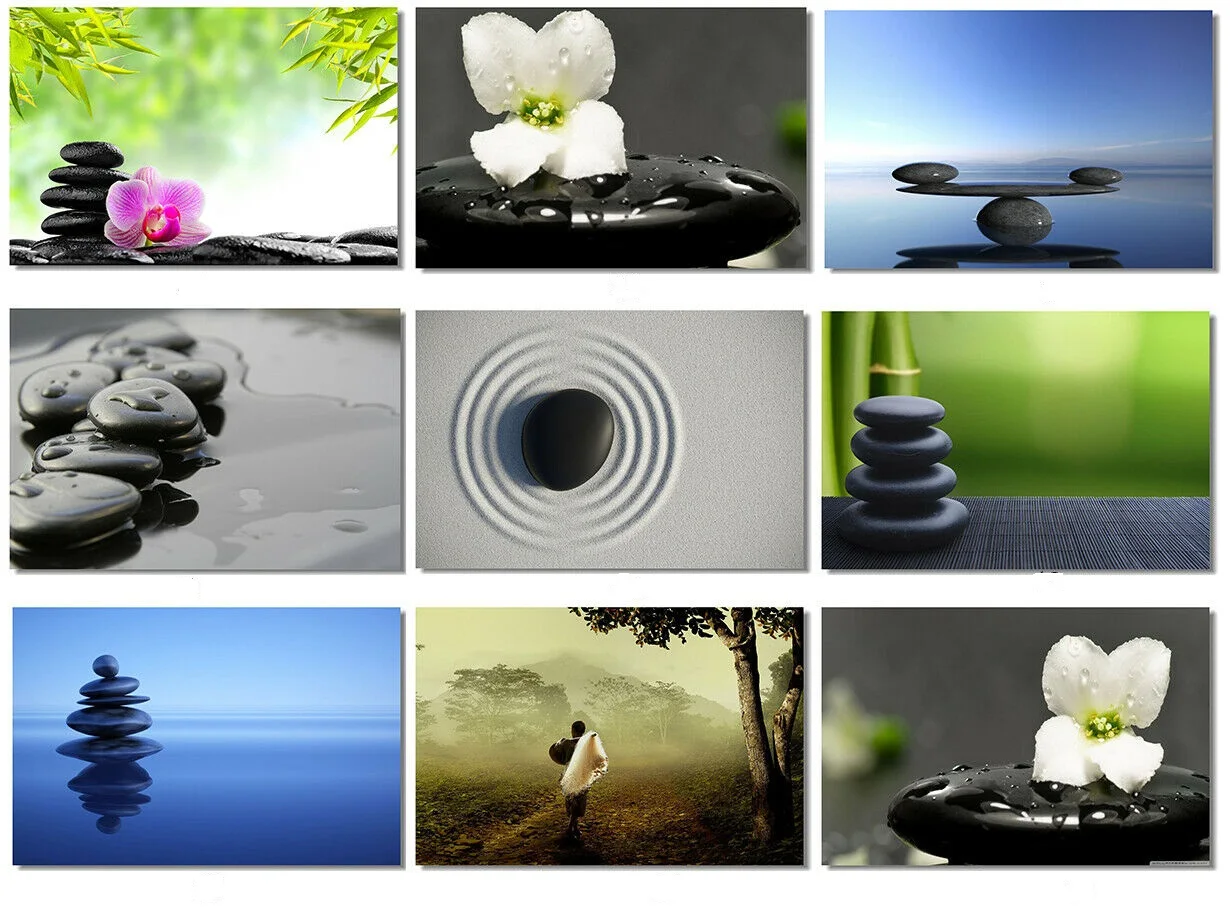 11Style Scegli Zen Stone Garden Rocks Spa Print Art Canvas Poster Per La Decorazione Del Soggiorno Home Wall Decor Picture