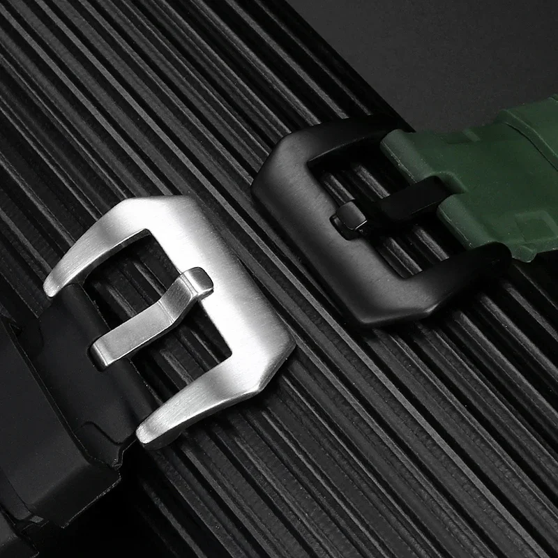 Multicolor Silicone Rubber Watchband for Men - Sport Soft Strap with Free Tools