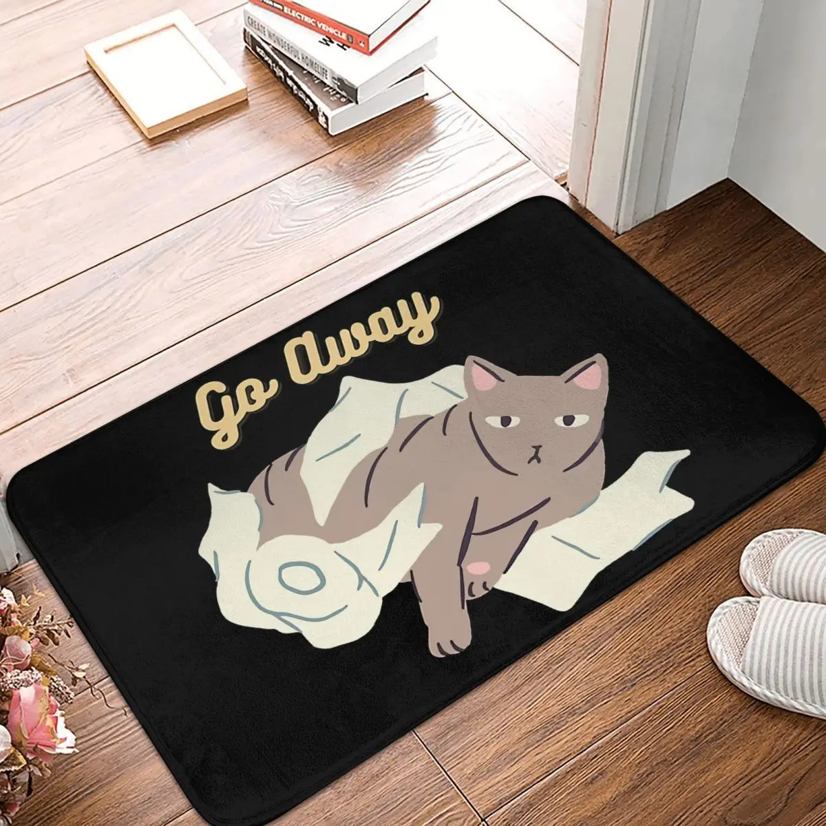 Animal Cat Go Away Printing mat Home Decoration Non slip Floor Cat Plsei mRMah 