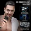 Sejoy Shavers for Men Electric Razor Waterproof IPX5 Electric Shaver Fast Charging-3D Floating Head Shaving Machine 4