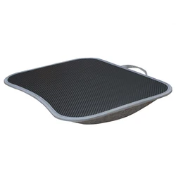 Portable Laptop Desk with Soft Cushion and Padded Tray (Black Grey)