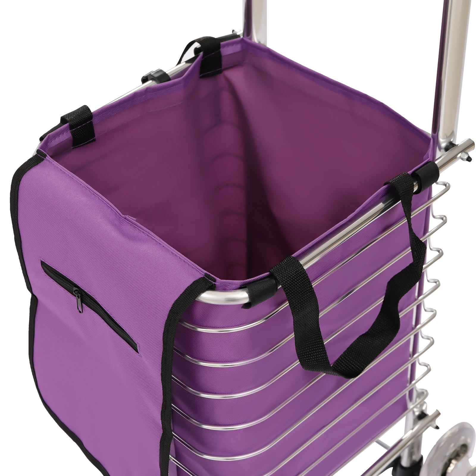 Large-capacity household folding shopping cart basket is labor-saving and convenient, and can be folded for adults children
