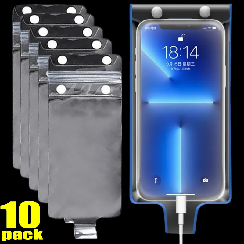 Transparent Waterproof Phone Cover Pouch Universal Mobile Phone Protector Case for Cycling Riding Outdoor Rainproof