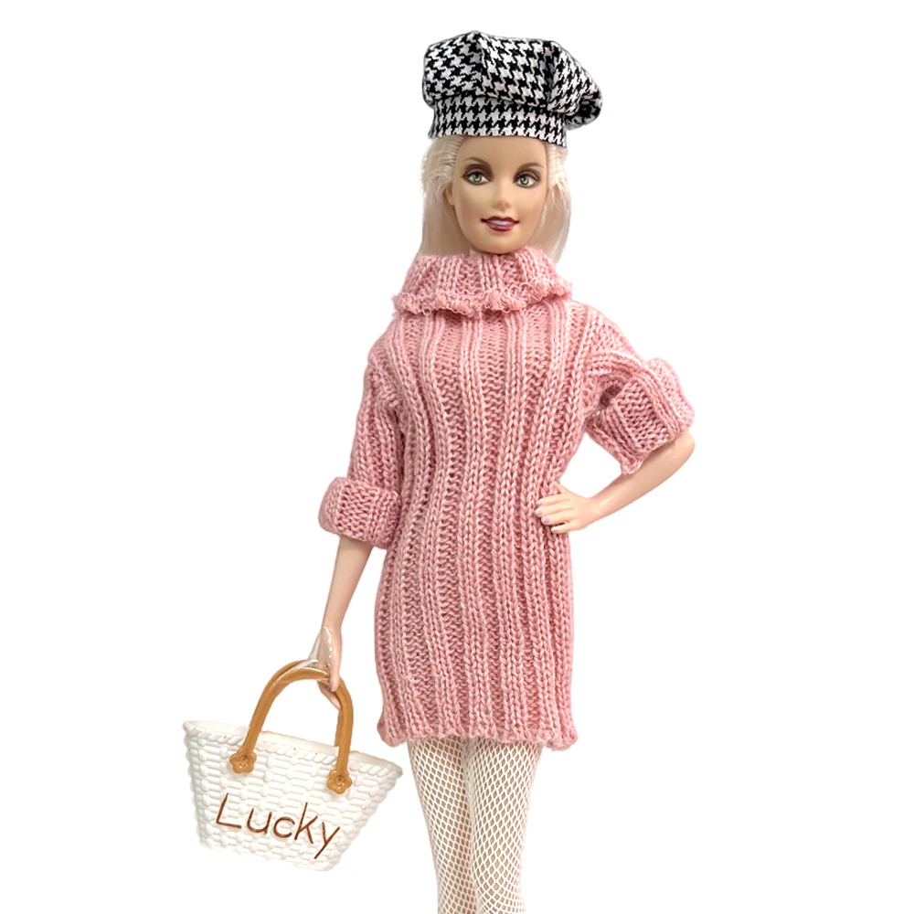 Barbie Doll Clothes Doll Clothes Doll Clothes Accessories Doll Accessories NK Newest Doll Fashion Sweater Hat Shoes 1/6 Doll Clothes For Barbie Accessories Girls Suits Best DIY Gift Children Toy JJ