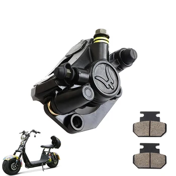 Pinza freno a disco idraulica anteriore/posteriore per moto con pastiglia freno per parti di ricambio per scooter per auto elettriche Citycoco Harley