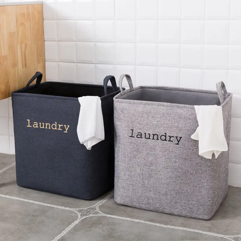 

Portable Felt Handy Dirty Clothes Storage Basket Bathroom Laundry Basket Environment Living Room Kids Toy Clothes Baskets