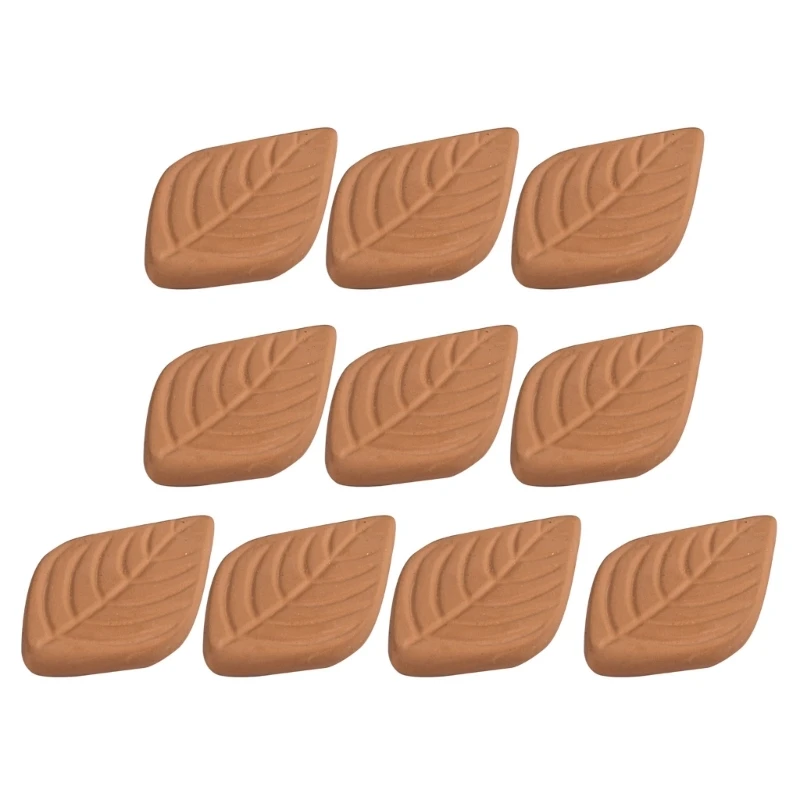 10Pcs Leaf Clay Hydrostone Terracotta Humidifying Stone Smoke Cigars Humidifier