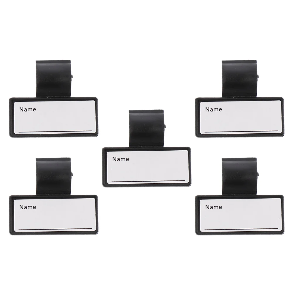 

5 Pcs Stethoscope Name Brand Holder Tube Tag Clip Parts Tags Plastic Abs Supply