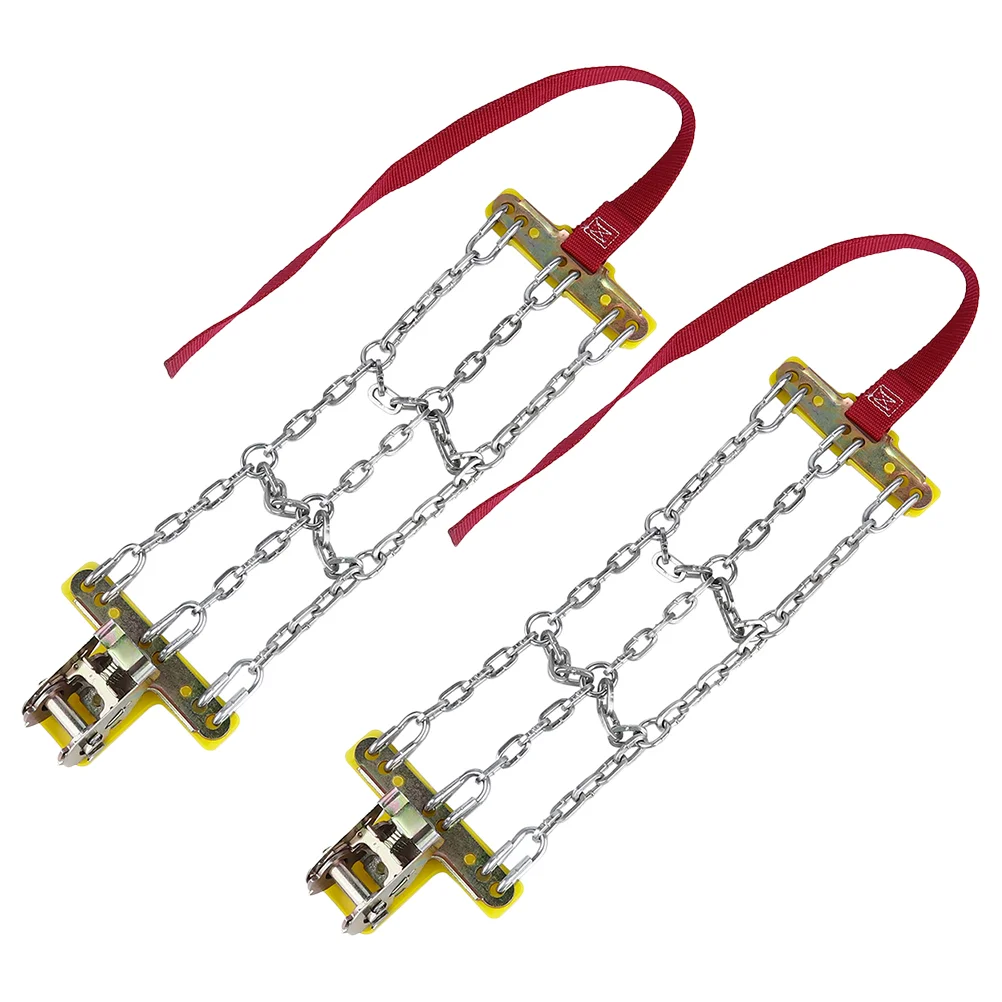Anti-skid safety snow chains skid-resistant tire chains 2pcs for car automobiles