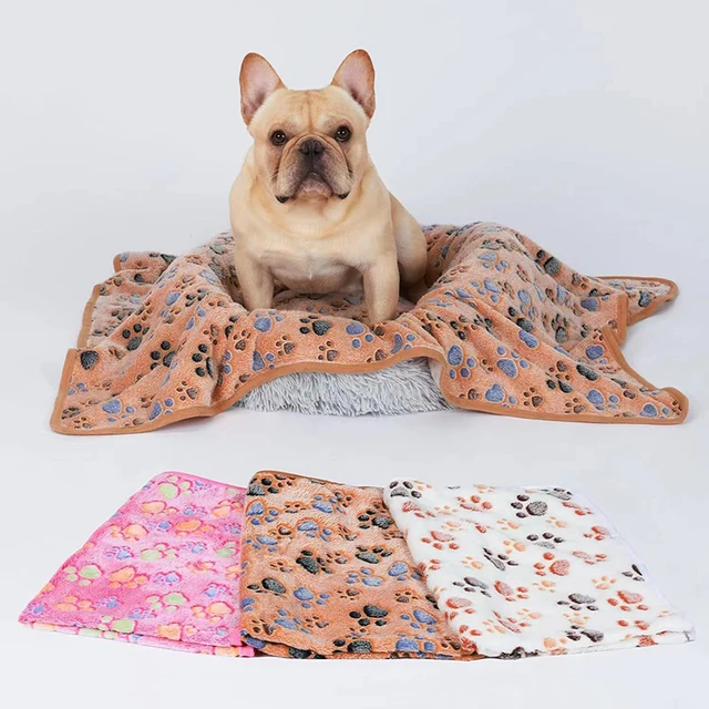 Soft Flannel Fleece Cat Dog Blanket Bed 6