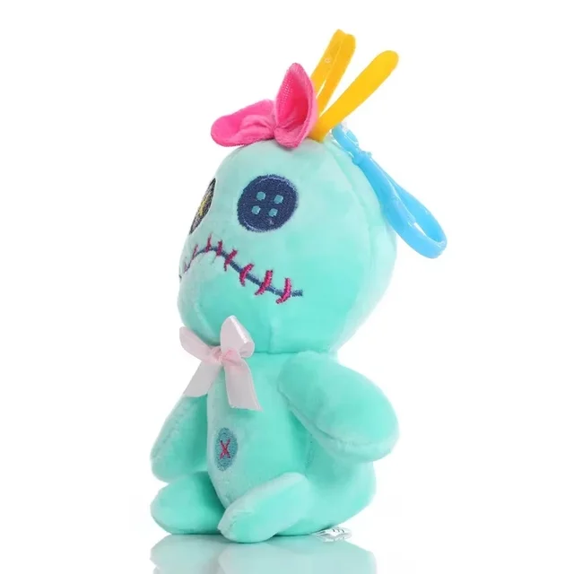 Disney Anime Scrump Plush Toys Cartoon Lilo and Stich Model Dolls Soft Stuffed Keychains Pendent Decoration Toys for Kids gift 2