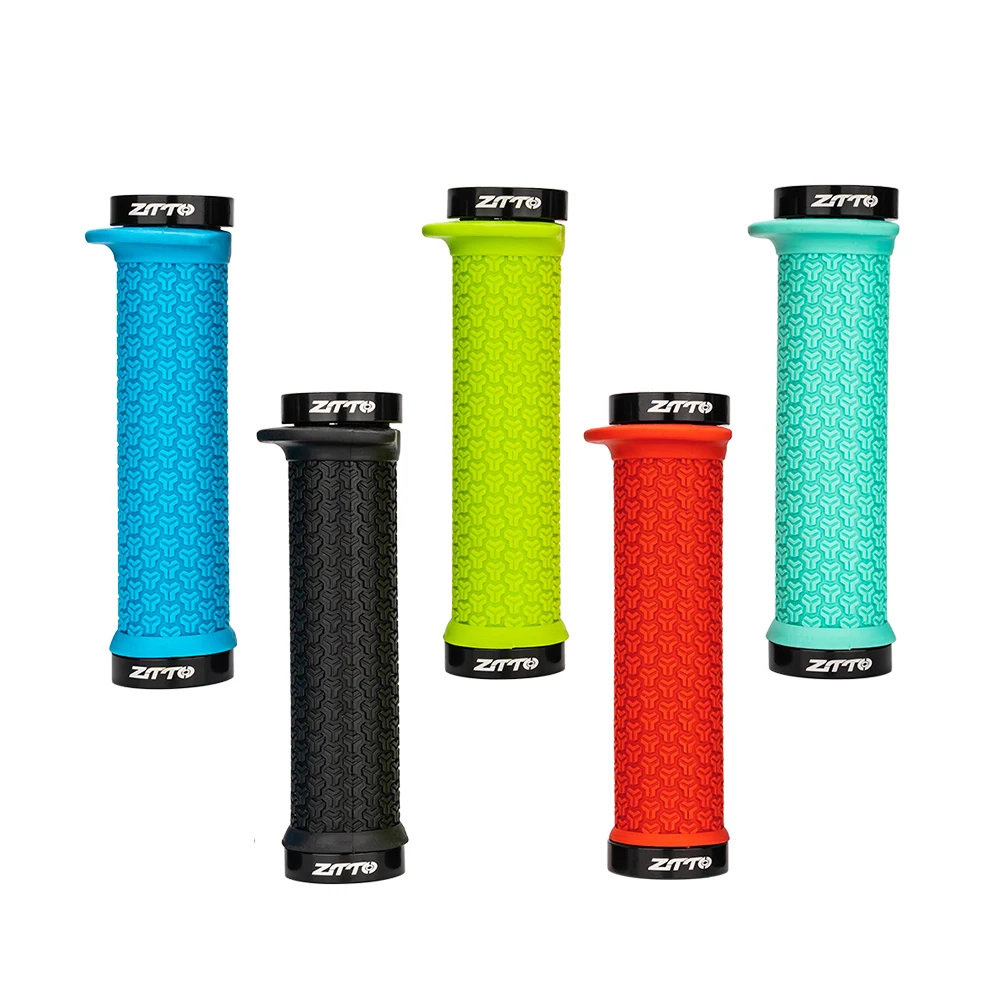 ZTTO Bicycle Grips Soft Rubber MTB Handlebar Grips Ergonomic Shockproof Anti-Slip Handlebar Cover Dual Lock