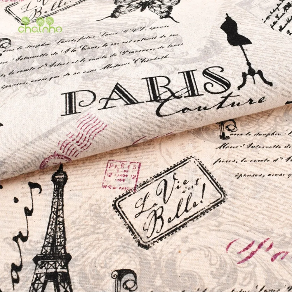 Printed Cotton Linen Fabric 2 Kinds Size cotton craft fabric,cotton fabric,craft fabric,fabric material