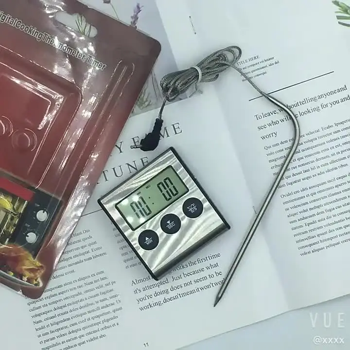 Цифровой дистанционный беспроводной термометр для кухонной духовки зонд