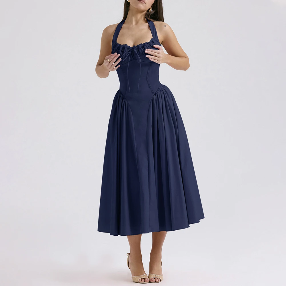 Fashion Halter Necklace Dress