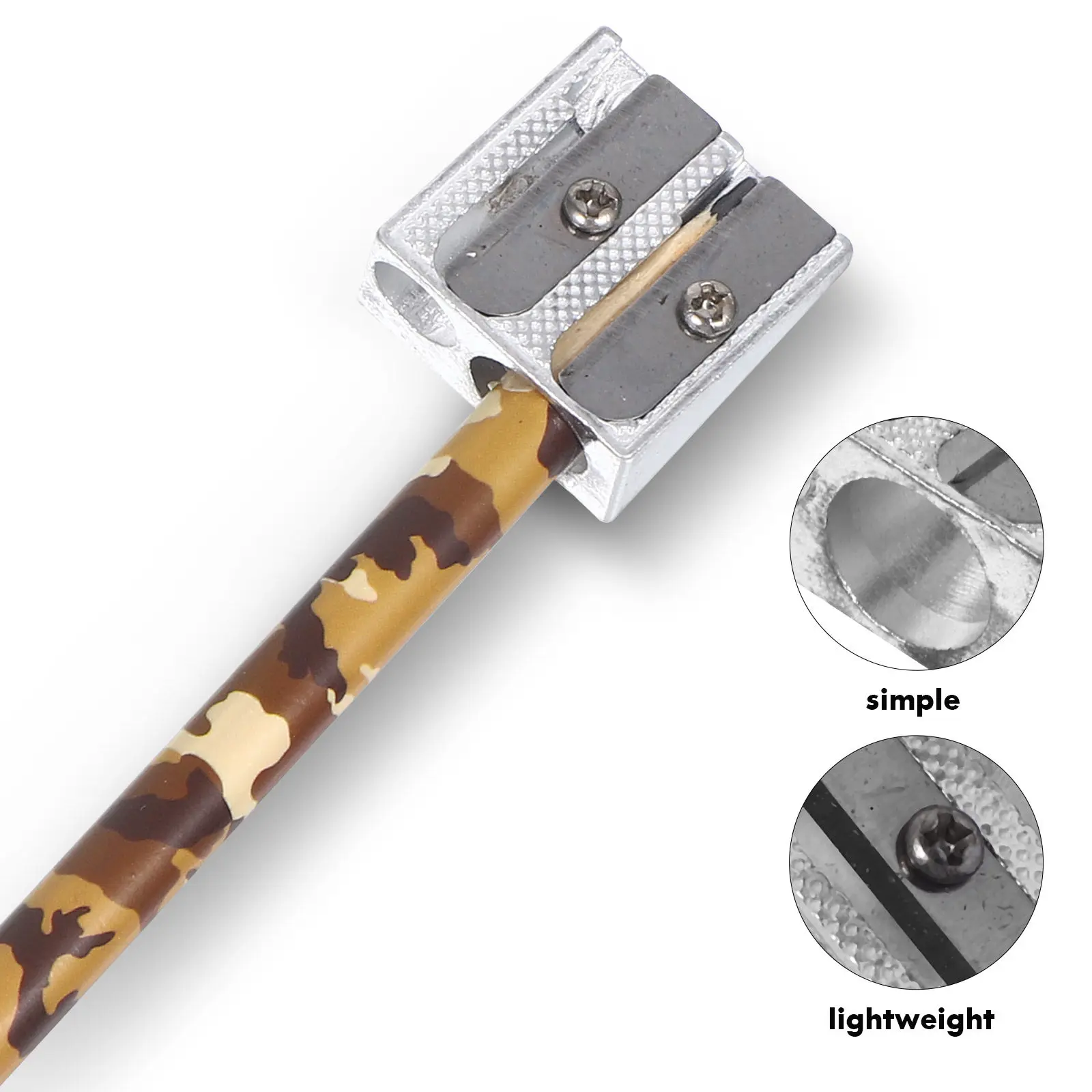 12Pcs 알루미늄 합금 수동 연필깎이 학교 사무실 예술가를 위한 소형 연필깎이 훌륭한 솜씨 비용 효율적