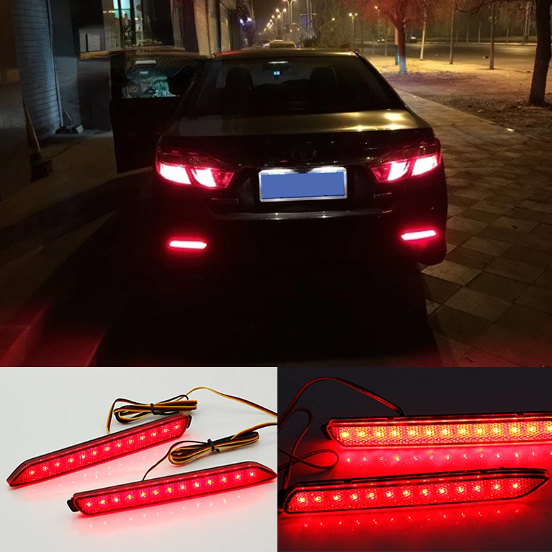 

OKEEN подходит для 06-13 Toyota Camry с высокой яркостью светодиодный фары заднего бампера, Задние Тормозные Противотуманные фары и специальные автомобили