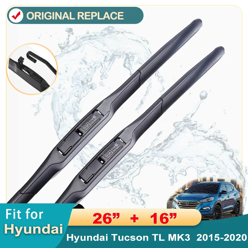 

Щетки стеклоочистителя для Hyundai Tucson TL MK3, 2016, 2017, 2018, 2019, 2020