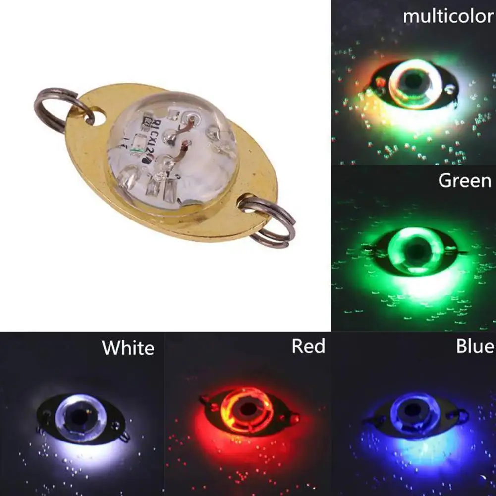 Fishing Lure Led Night Light Battery Powered Glow Underwater Lamp Fishing Eye Fish Fish Led Attracting Light Bait Underwate