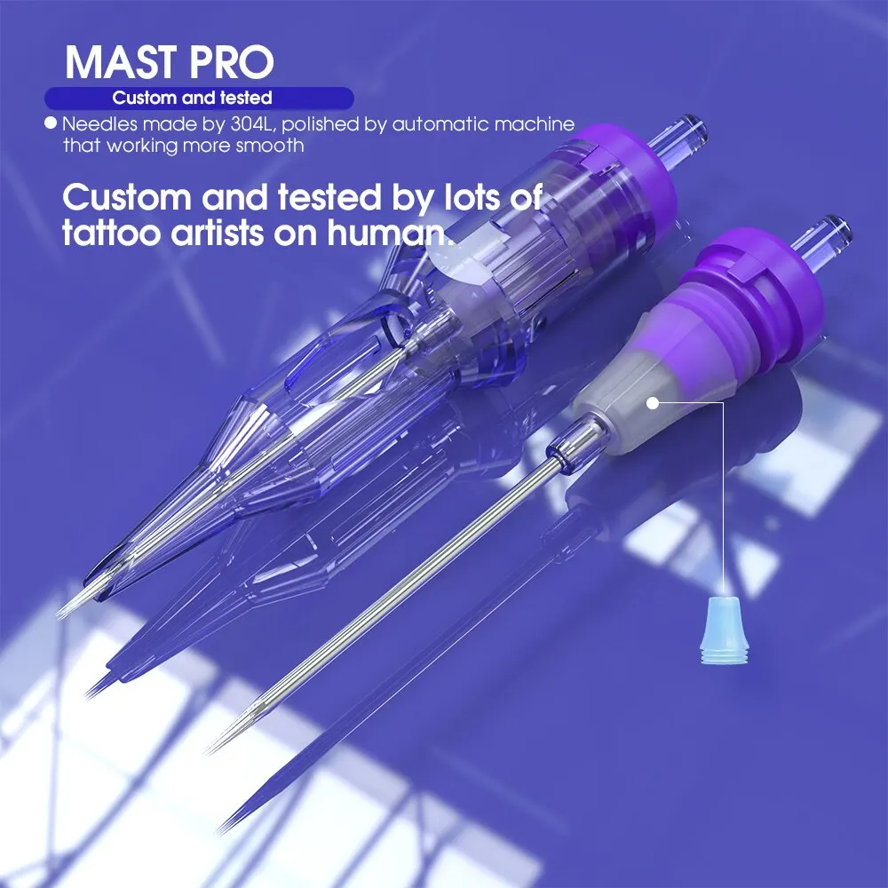 20pcs Mast Pro Tattoo Needles Cartridge Round Liner Disposable Sterilized Tattoo Accessories Cartridges 3