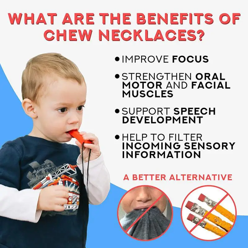 Sensory Teething Necklace Silicone