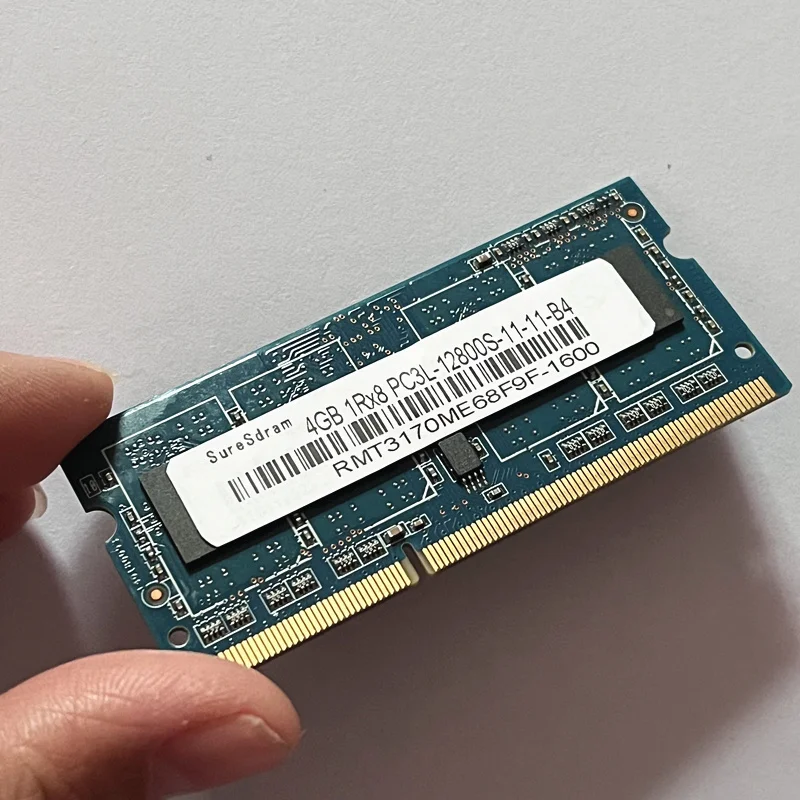 Ddr3 1600 Ram 4gb 1rx8 Pc3l-12800s-11-11-b4 Ddr3 Laptop Memory