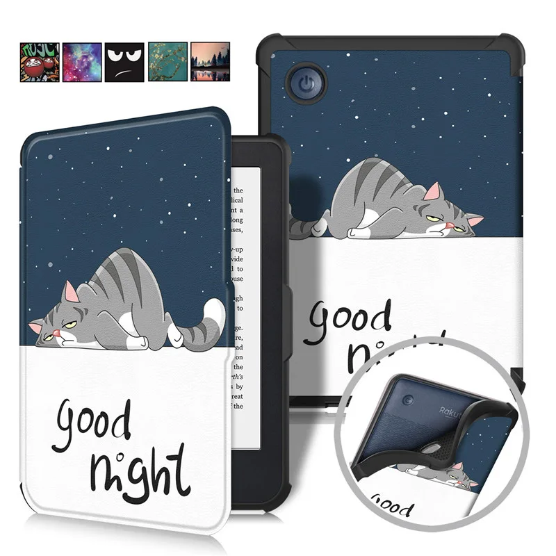 Funda Per Kobo Clara 2E Custodia 2022 Simpatica Custodia In Pelle Verniciata Per Etui Kobo Clara 2E Cover Capa Smart Ebook Case Kids