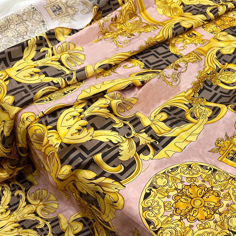 silk versace print fabric