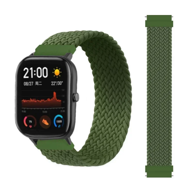 Braided Bracelet Wristband – Premium Smartwatch Strap, 20mm/22mm