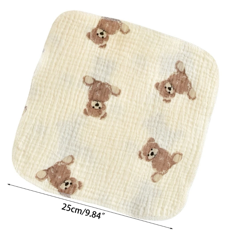 4 Pack Baby Washcloths Soft Absorbent Cotton Washable Saliva Towel Face Wipes Newborn Bath Face Towel Wipes Baby Bibs baby towel