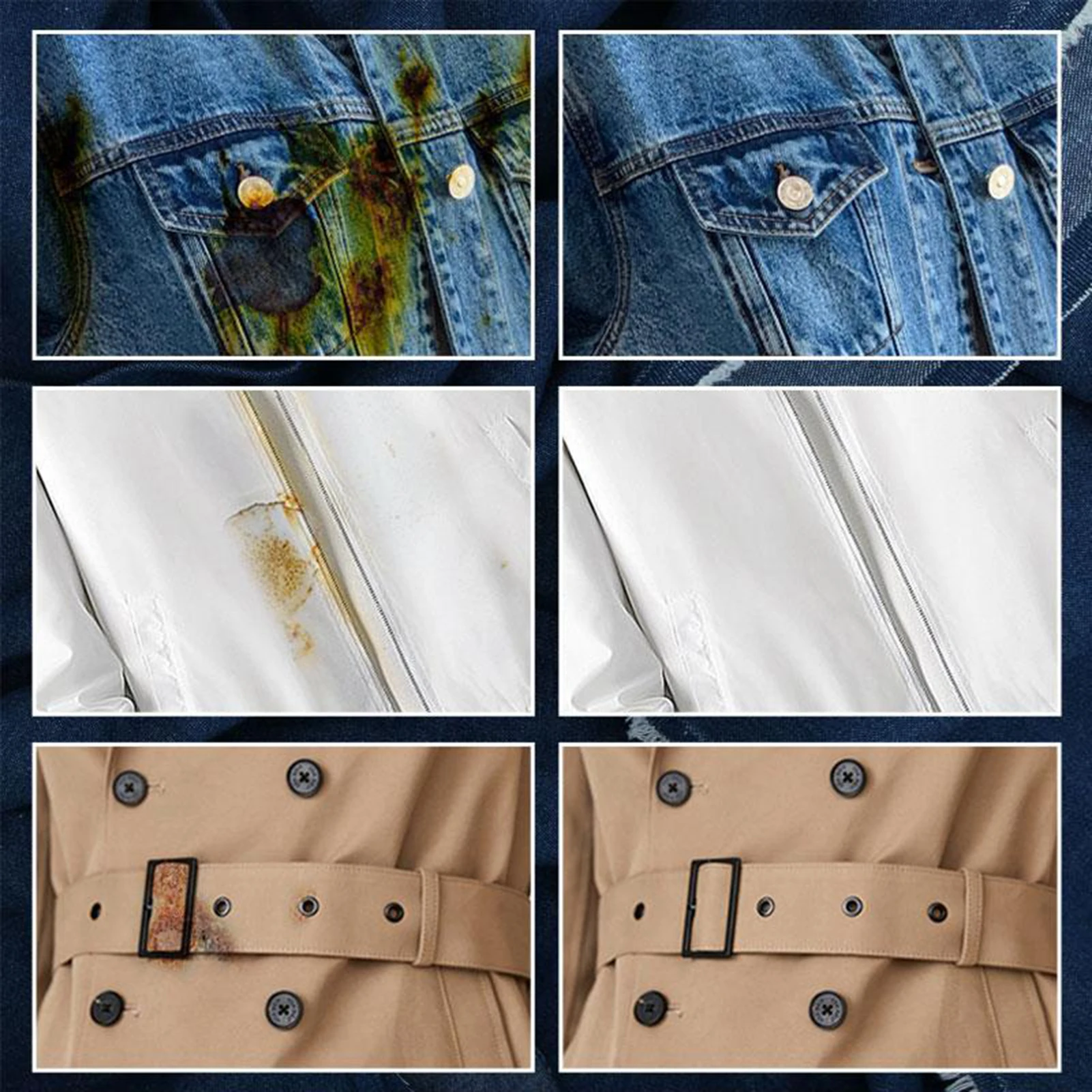 Emergency Stain Rescue Stain Remover Decontamination and Rust Removal Agent for Clothes Rapid Decontamination and Rust Removal