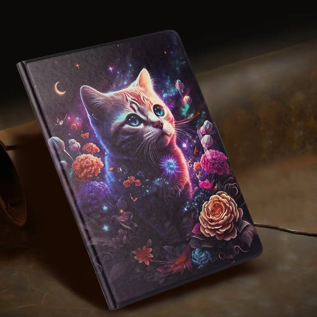 Cartoon Cat Tablets Protective Cover