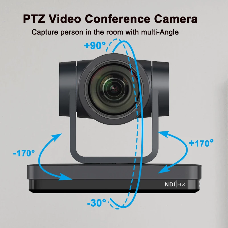 4k Ultra HD 2pcs NDI POE PTZ 12X Zoom Live Streaming Camera and 1PCS PTZ Controller for Video Conference Hospital Vmix