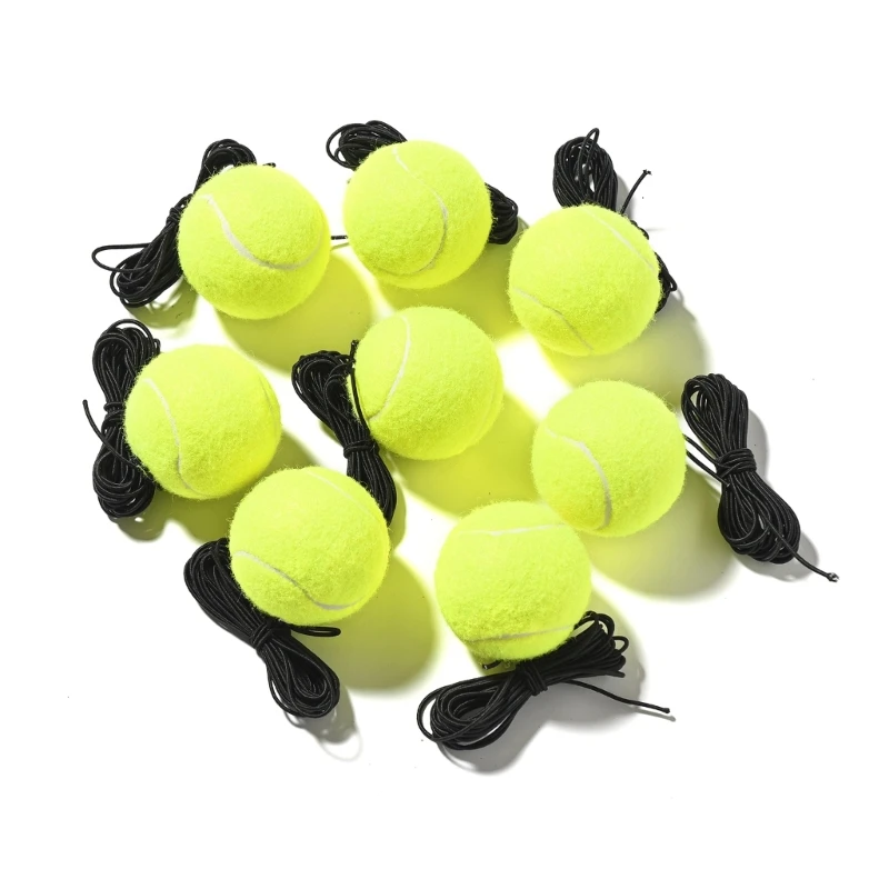 Tennis Training Balls 2pcs String Self Practice Trainer Tool