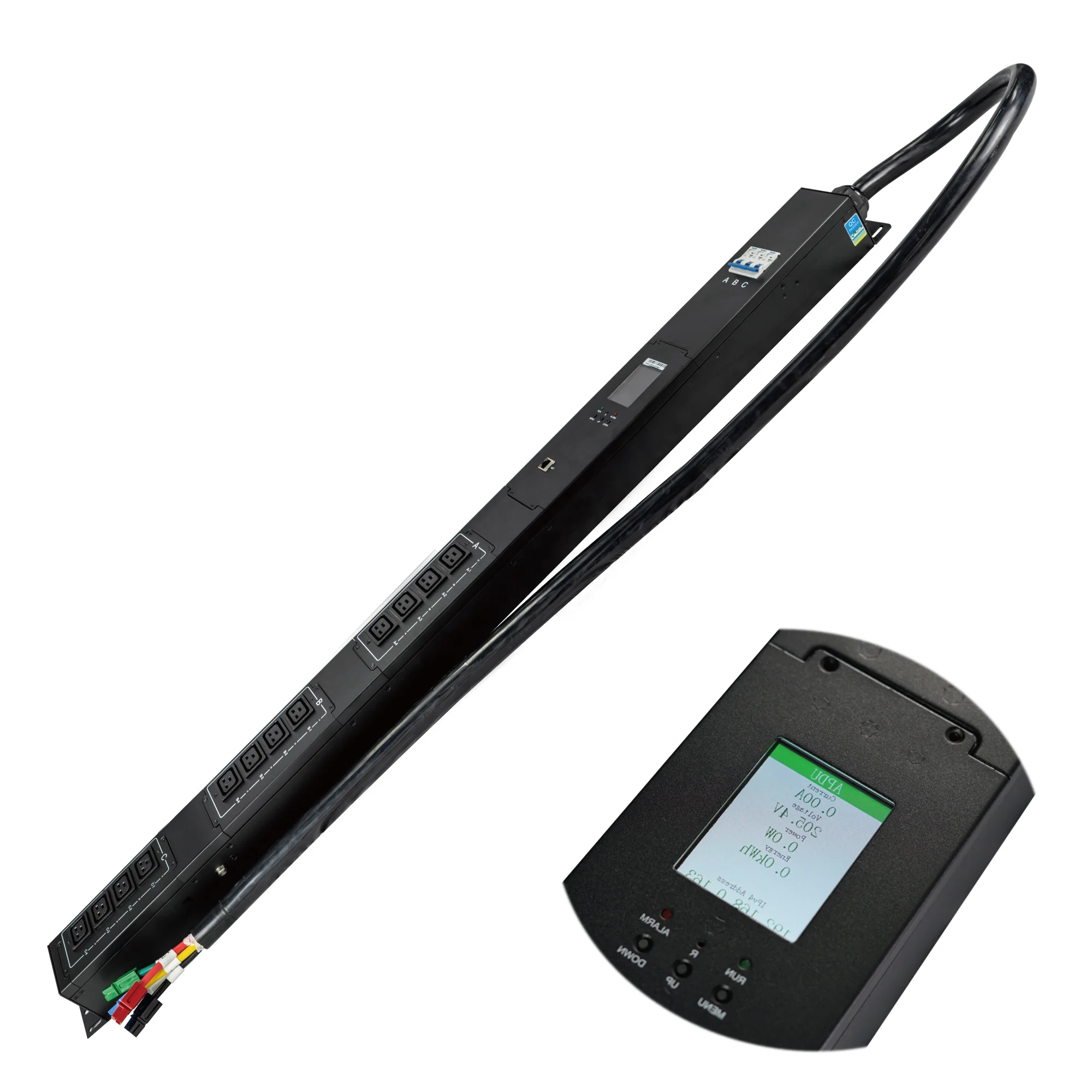 

3 Phase PDU 415V 80A 12way IEC C19 sockets and Monitor Remote Control and power cord smart remote control pdu