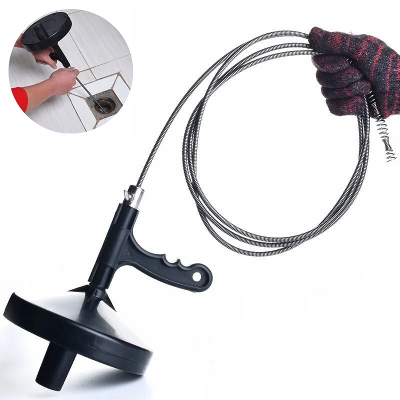 New-Kitchen-Toilet-Hand-through-Sewer-Tools-Pipe-Dredger-Sink-Drain ...