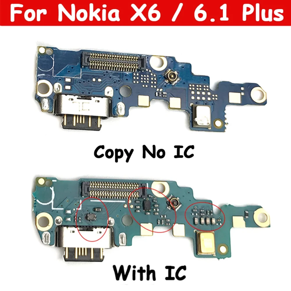 Charger Cable Charger Port Flex Charger Port Charger Charging Port Flex Cable Connector Flex Cable Replacement Charger Flex Parts Charger Flex Cable Charger Port Flex Cable Charging Port Flex Cable Replacement USB Dock Connector Charging Port Flex Cable Nokia X6 / 6.1 Plus TA-1099 TA-1103 Charger Board Mic Module