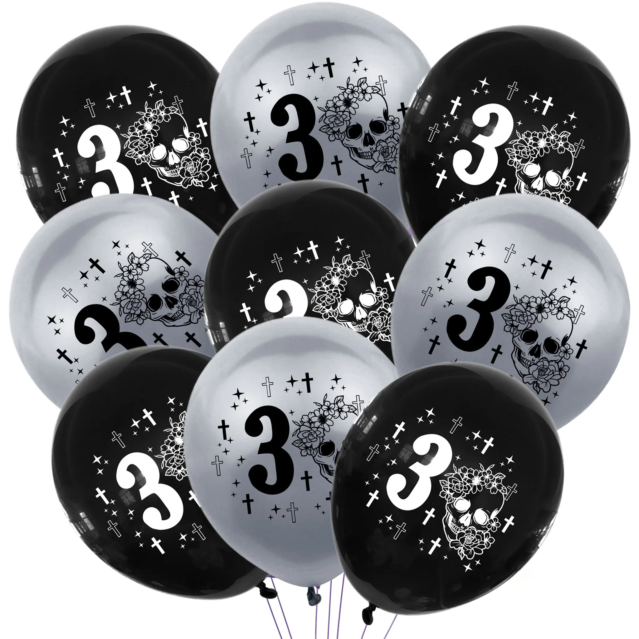 

30 Pcs Farewell Sweet Youth Balloons RIP To My 20th 30th Birthday 12 Inch Gothic Birthday Decoration Funeral