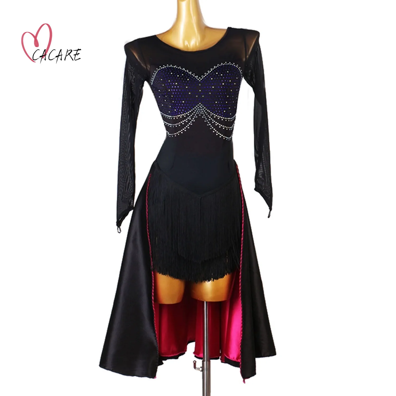 

2024 Latin Dance Competition Dress Women Modern Urban Dance Wear Suit Practice Stage Clothes Samba Costume Fringed Party Dress