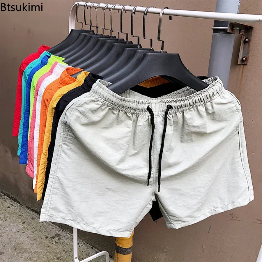 2025 Summer Men's Swimwear Swim Shorts Trunks Beach Board Shorts Swimming Pants Mens Running Sports Surffing Shorts Male M-5XL 2
